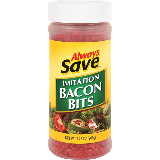 slide 1 of 1, Always Save Imitation Bacon Bits, 7.25 oz