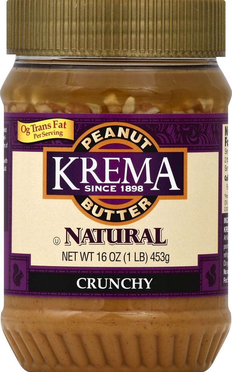 slide 2 of 2, Krema Peanut Butter 16 oz, 16 oz