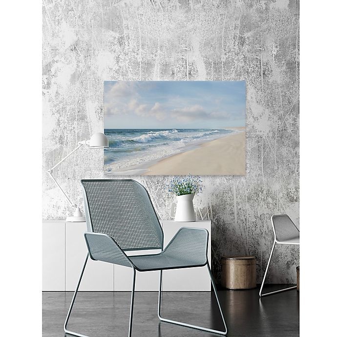 slide 3 of 7, Marmont Hill Shore and Waves Canvas Wall Art, 12 in x 8 in