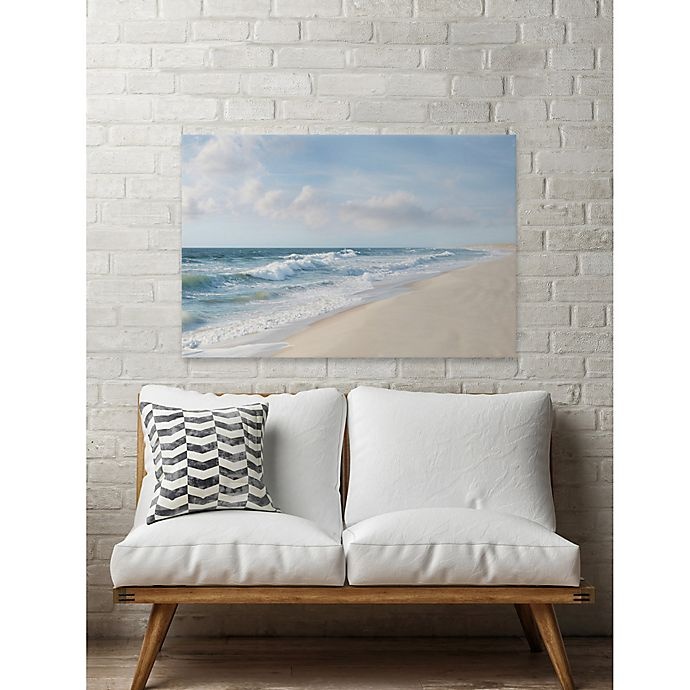 slide 6 of 7, Marmont Hill Shore and Waves Canvas Wall Art, 12 in x 8 in