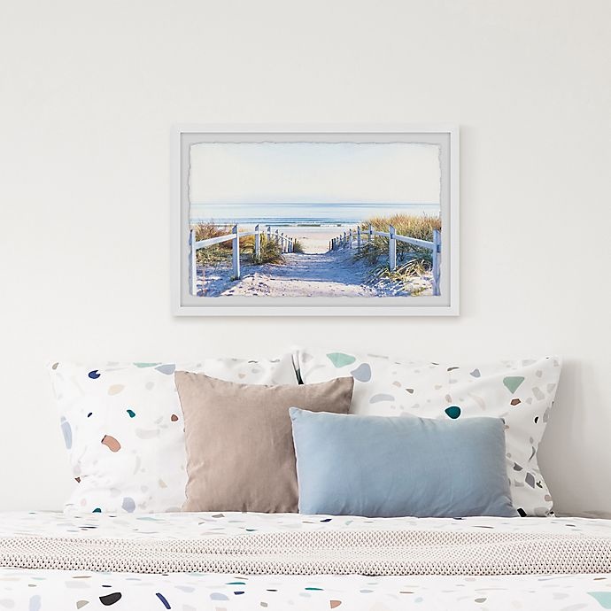 slide 4 of 6, Marmont Hill Path to the Beach Framed Wall Art, 12 in x 8 in