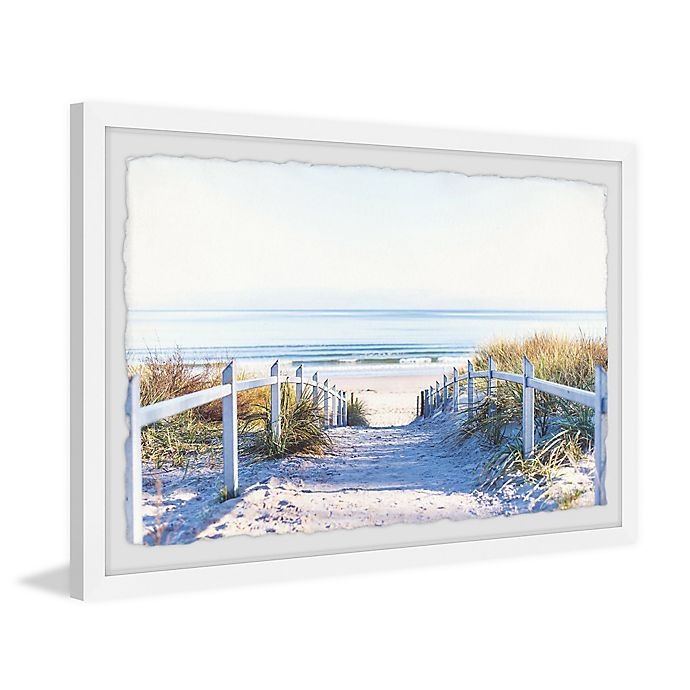 slide 2 of 6, Marmont Hill Path to the Beach Framed Wall Art, 12 in x 8 in