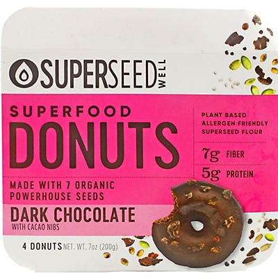 slide 1 of 1, Guiltless Superfoods Goodies Dark Chocolate Glaze Donuts, 6 oz