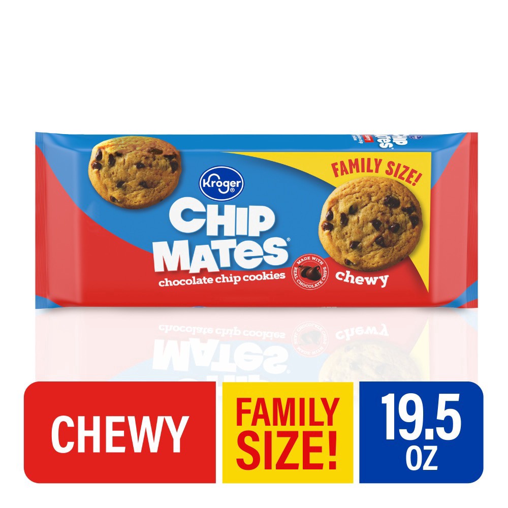 slide 2 of 4, Kroger Chip Mates Chewy Chocolate Chip Cookies, 19.5 oz