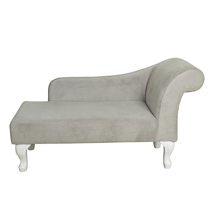 slide 2 of 2, HomePop Kids Chaise Lounge - Grey, 1 ct
