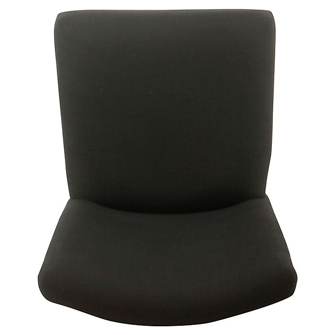 slide 5 of 7, Homepop Wood Upholstered Bar Stool - Dark Charcoal, 1 ct