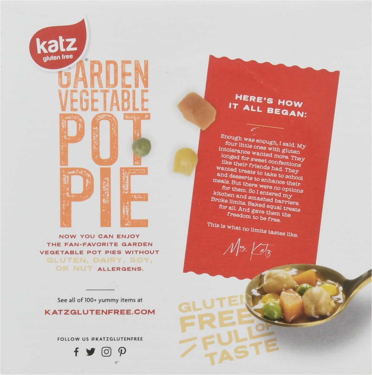 slide 6 of 9, Katz Gltn/Free Vegetable Pot Pie, 9 oz