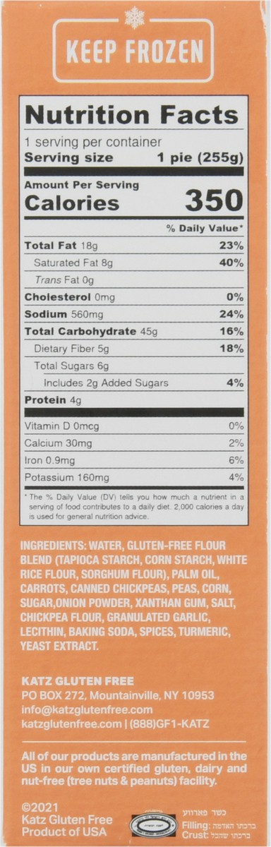 slide 3 of 9, Katz Gltn/Free Vegetable Pot Pie, 9 oz