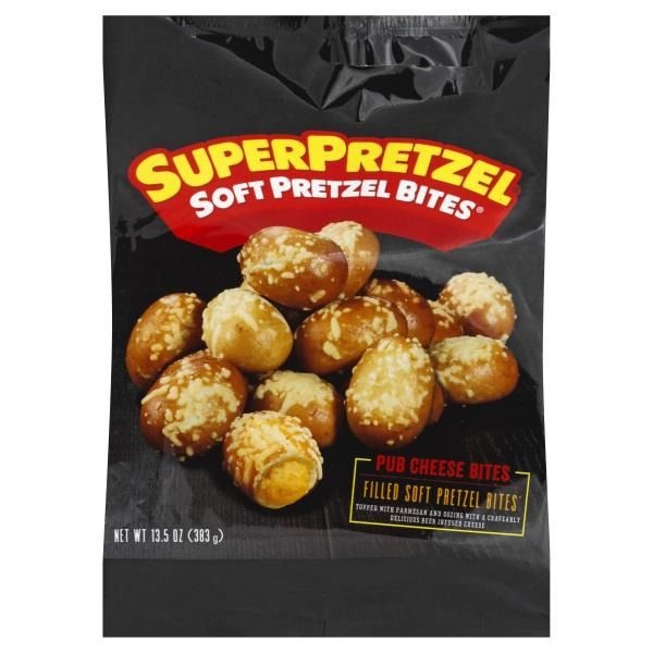 slide 1 of 1, SuperPretzel Pub Cheese Bites, 13.5 oz