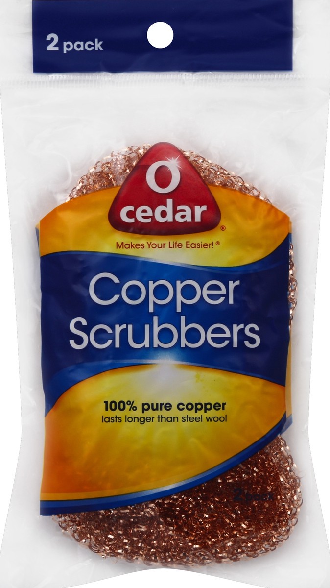 slide 3 of 6, O-Cedar Copper Scrubbers, 2 ct