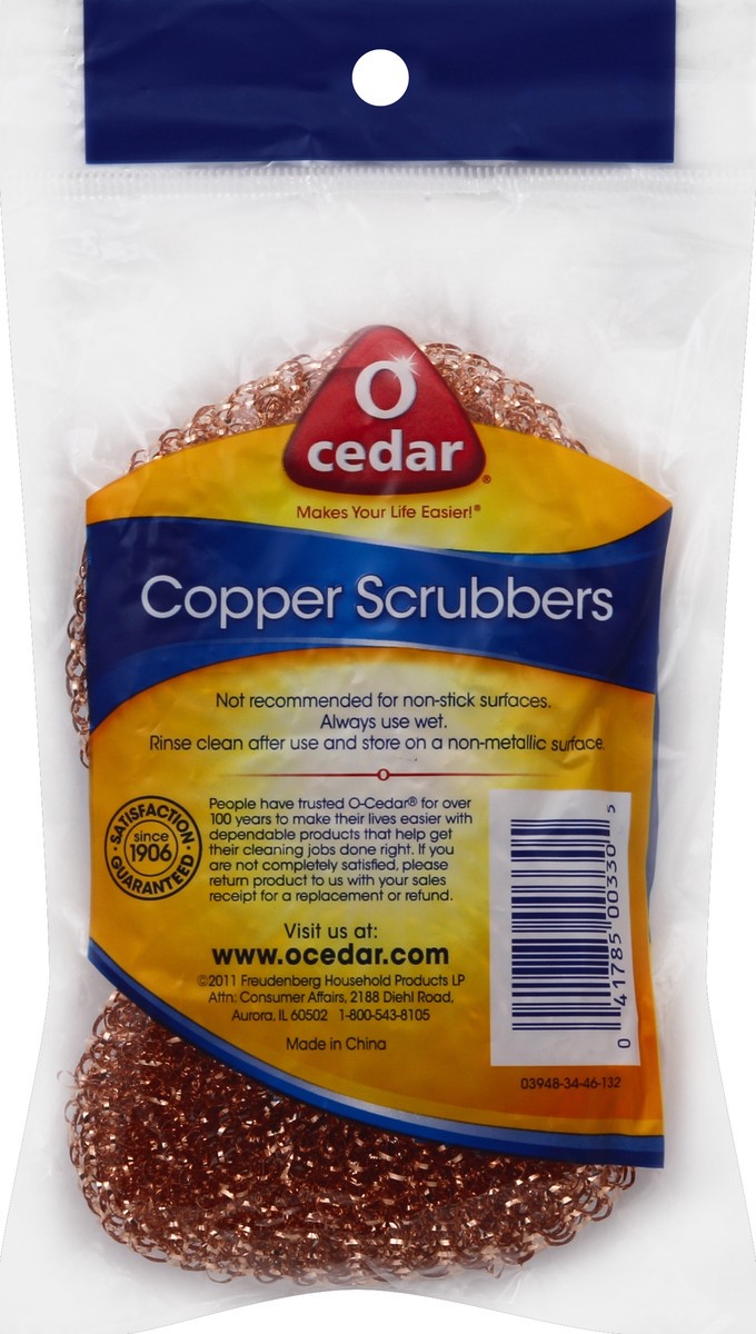 slide 4 of 6, O-Cedar Copper Scrubbers, 2 ct