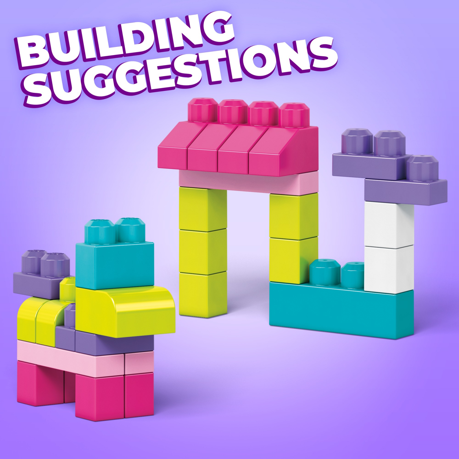 slide 3 of 8, Mega Bloks First Builders Big Building Bag 80 ea, 80 ct