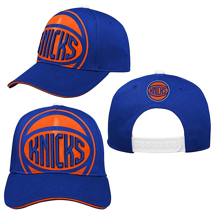 slide 1 of 1, NBA Toddler New York Knicks Big-Face Pre-Curved Snap-Back Cap, 1 ct