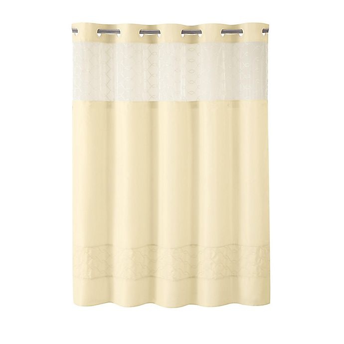 slide 2 of 3, Hookless Downtown Soho Shower Curtain - Vanilla, 1 ct