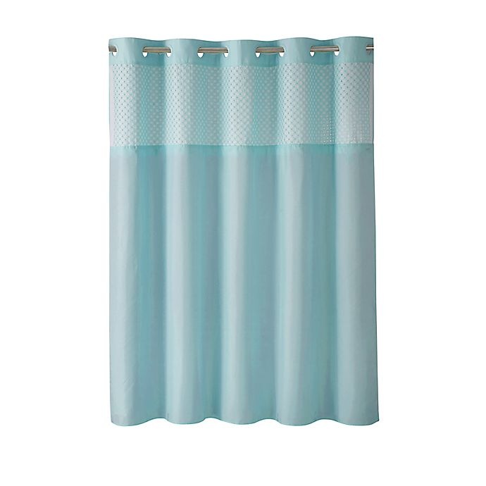 slide 2 of 2, Hookless Bahamas Eyelet Shower Curtain - Crystal, 1 ct