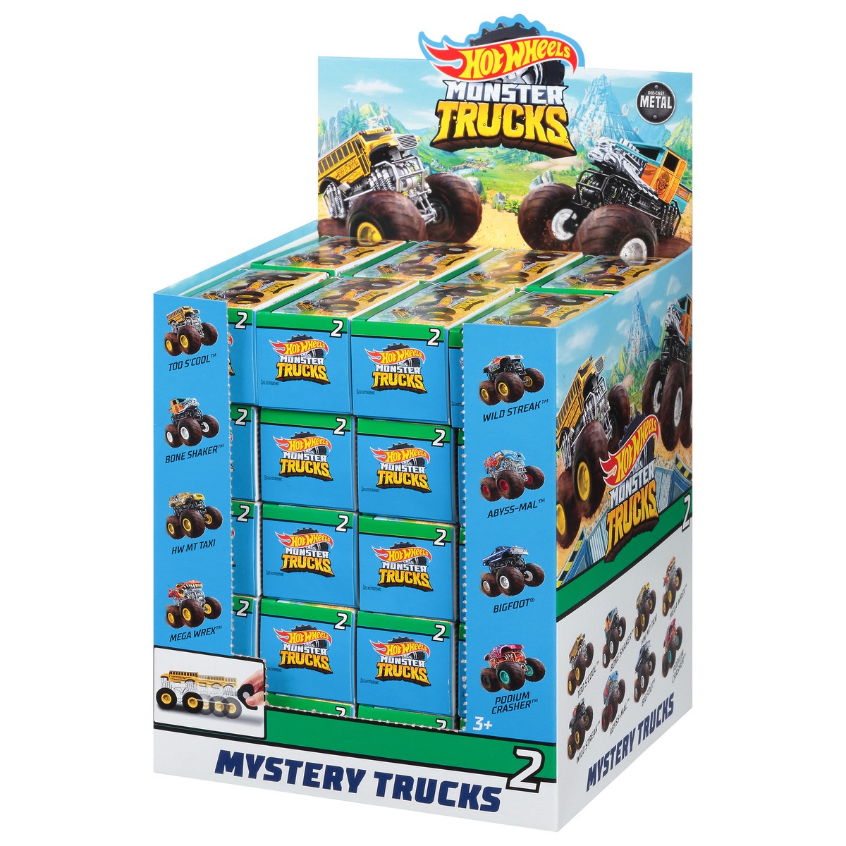 slide 4 of 9, Hot Wheels Monster Trucks Series 1 Mystery Trucks 1 ea Tray, 1 ea