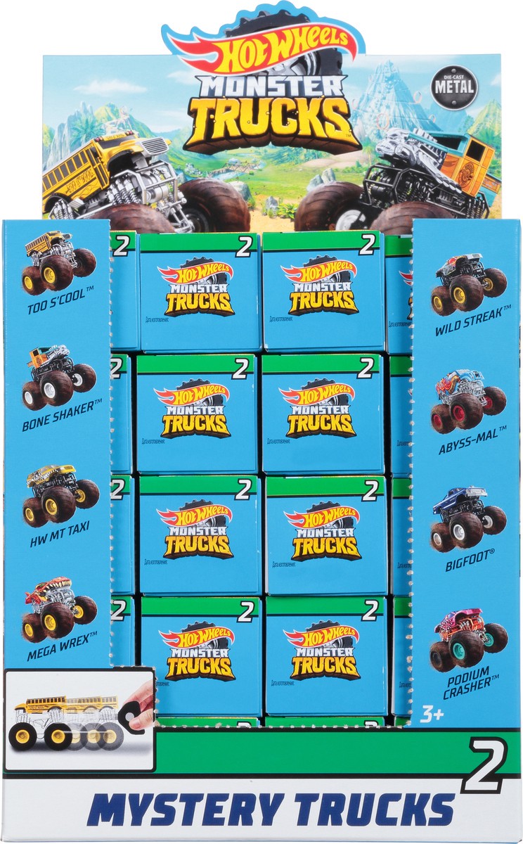 slide 1 of 9, Hot Wheels Monster Trucks Series 1 Mystery Trucks 1 ea Tray, 1 ea