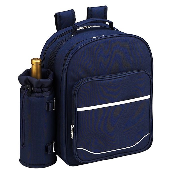 slide 2 of 4, Picnic at Ascot Bold Collection 4-Person Picnic Backpack - Bold Navy, 1 ct