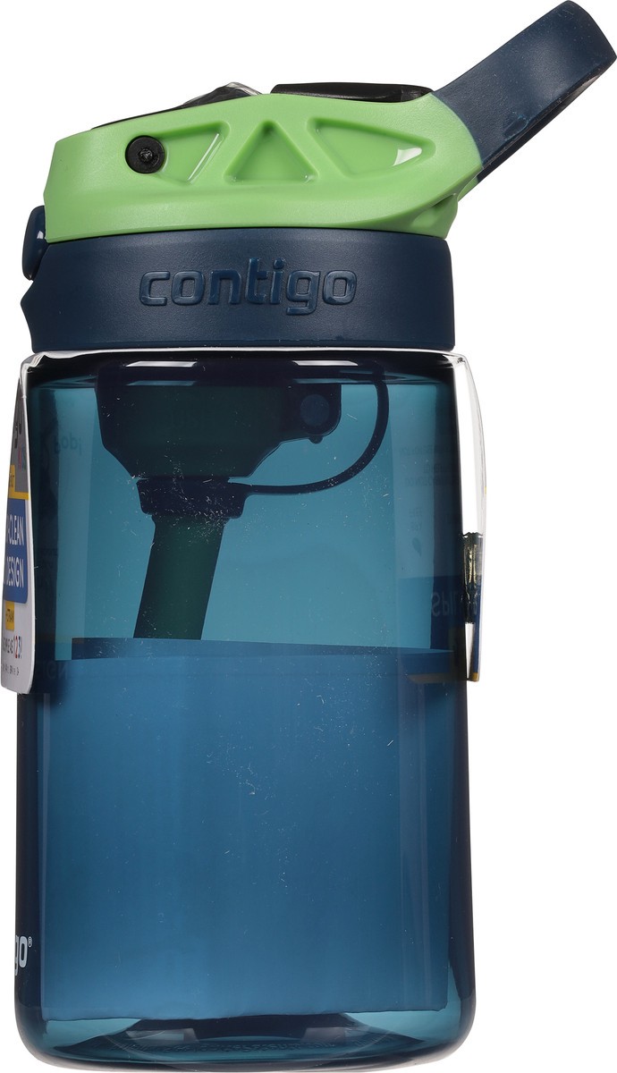 slide 8 of 9, Contigo Kids Water Bottle with Redesigned AUTOSPOUT Straw, Blueberry & Green Apple, 14 oz