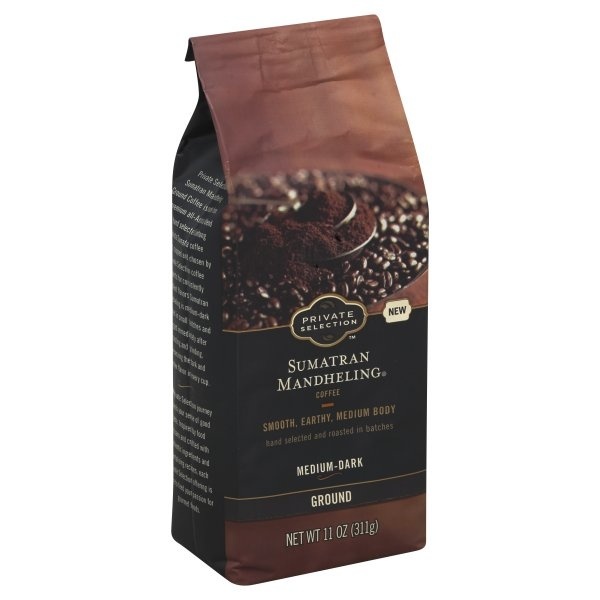 slide 1 of 1, Private Selection Sumatran Mandheling Ground Coffee, 11 oz