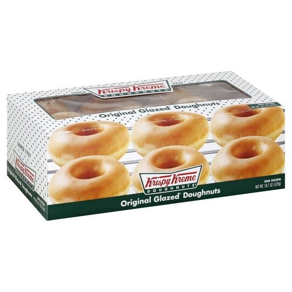slide 1 of 1, Krispy Kreme Original Glazed Doughnuts, 12 ct