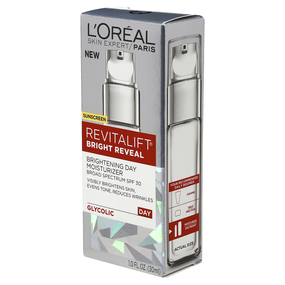 slide 6 of 9, L'Oréal Revitalift Bright Reveal Brightening Day Moisturizer With SPF 30, 1 oz