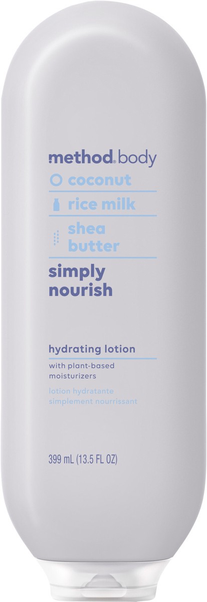 slide 3 of 7, Method Daily Lotion, Simply Nourish, 14 Ounce, 13.5 fl oz