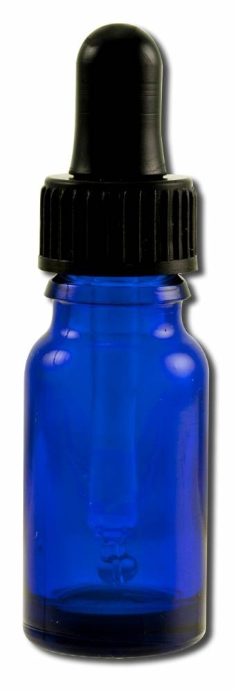 slide 1 of 1, Sanctum Aromatherapy Sanctum Empty Blue Glass Pipetter Bottle, 10 ml