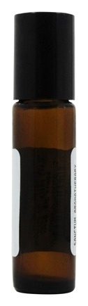 slide 1 of 1, Sanctum Aromatherapy Sanctum Empty Amber Glass Bottle With Roll On Applicator, 10 ml