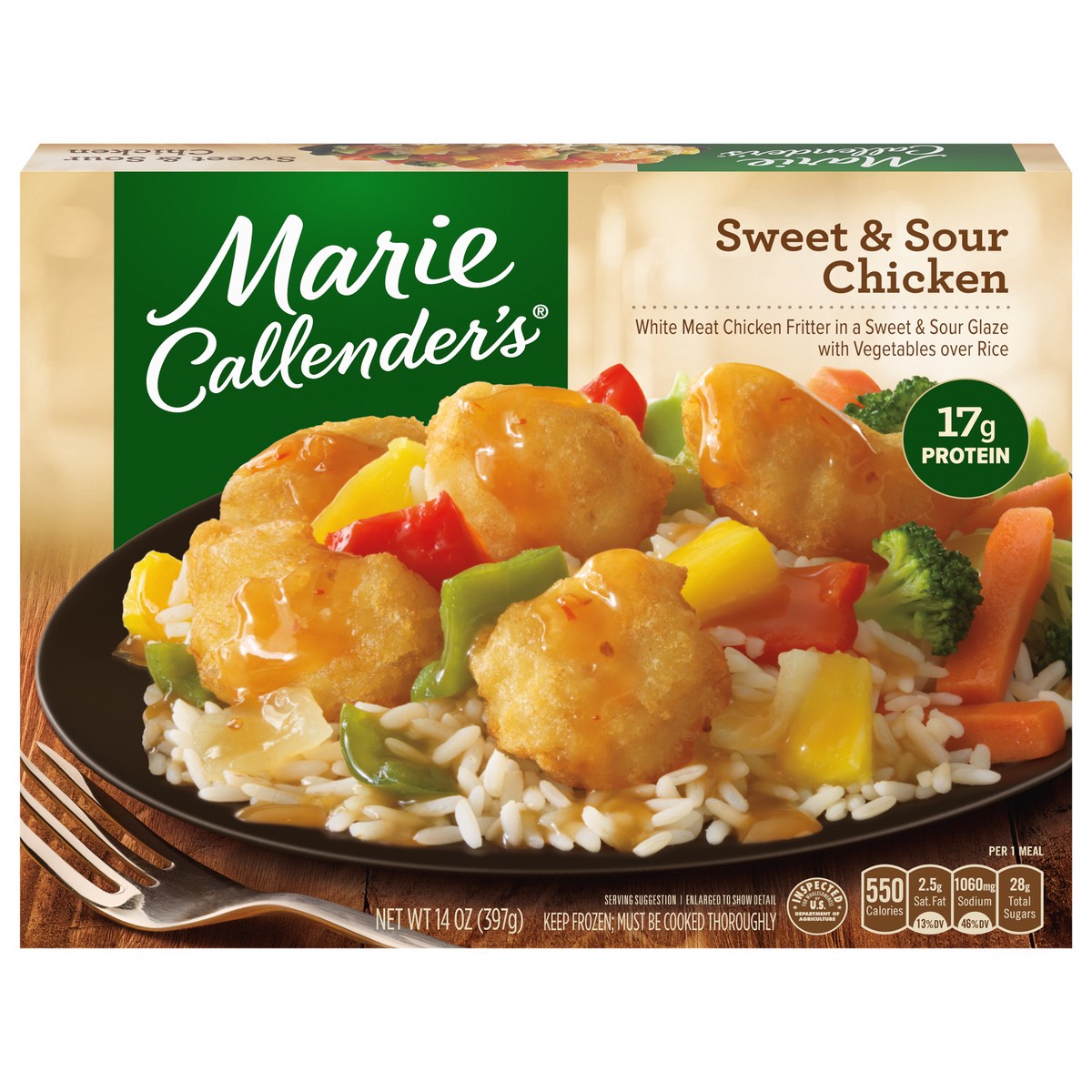 slide 1 of 5, Marie Callender's Sweet & Sour Chicken 14 oz, 14 oz