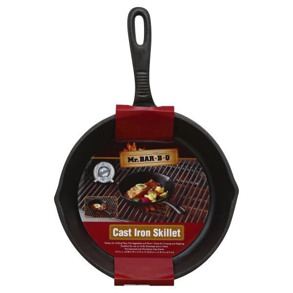 slide 1 of 1, Mr. Bar-B-Q Cast Iron Skillet, 1 ct