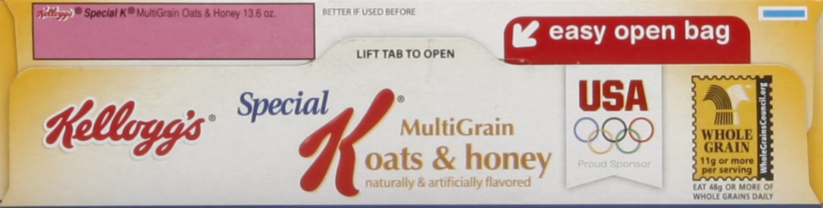 slide 2 of 6, Kellogg's Special K Oats & Honey Cereal, 13.6 oz
