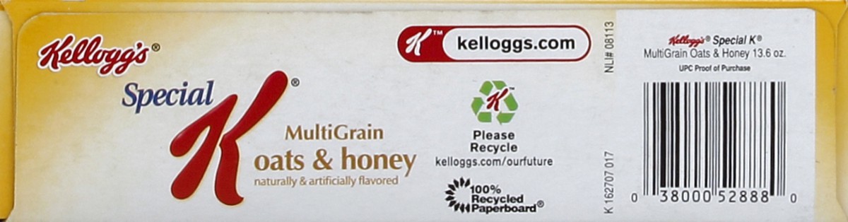 slide 4 of 6, Kellogg's Special K Oats & Honey Cereal, 13.6 oz