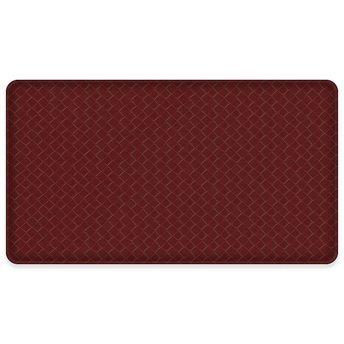 slide 1 of 1, GelPro Classic Basketweave 20 x 36'' Floor Mat - Cranberry'', 1 ct