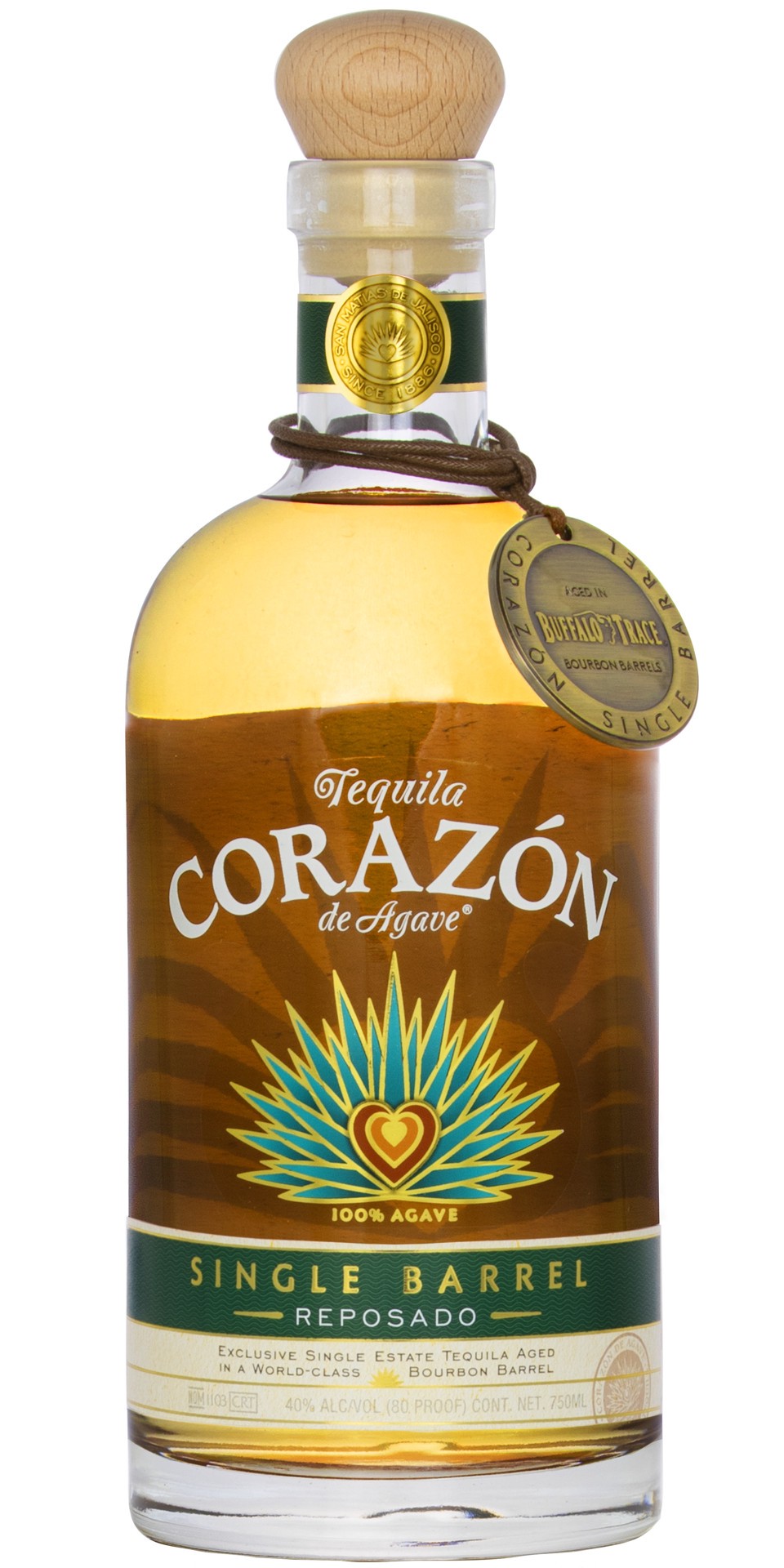 slide 1 of 1, Corazón Corazon Single Barrel Reposado, 750 ml