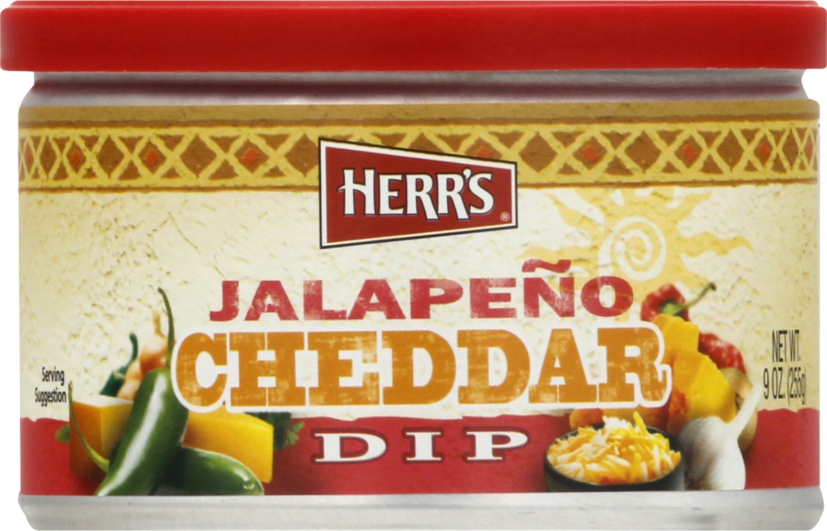 slide 6 of 13, Herr's Jalapeno Cheddar Dip 9 oz, 9 oz