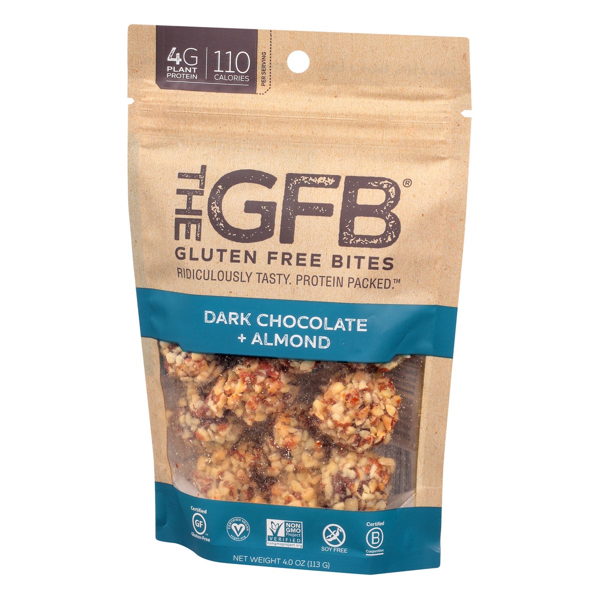 slide 6 of 9, The GFB Gluten Free Dark Chocolate + Almond Bites 4.0 oz, 4 oz