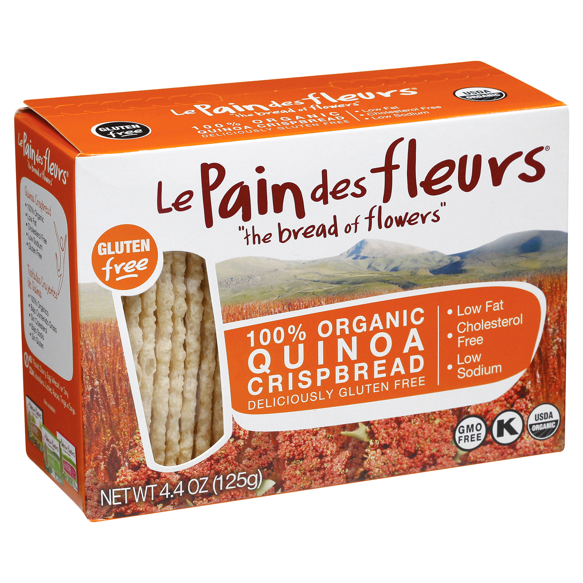 slide 6 of 7, Le Pain des Fleurs 100% Organic Quinoa Crispbread, 4.4 oz