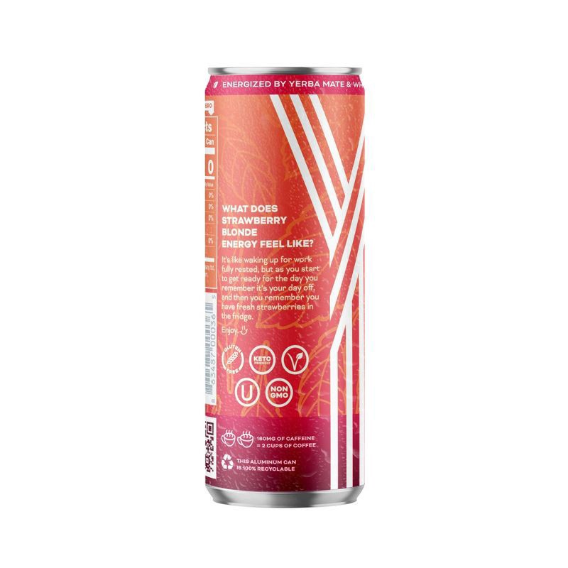 slide 3 of 5, Yerbae Plant-Based Energy Yerbae Raspberry Sorbet Plant Based Energy Drink - 12 fl oz Can, 12 fl oz