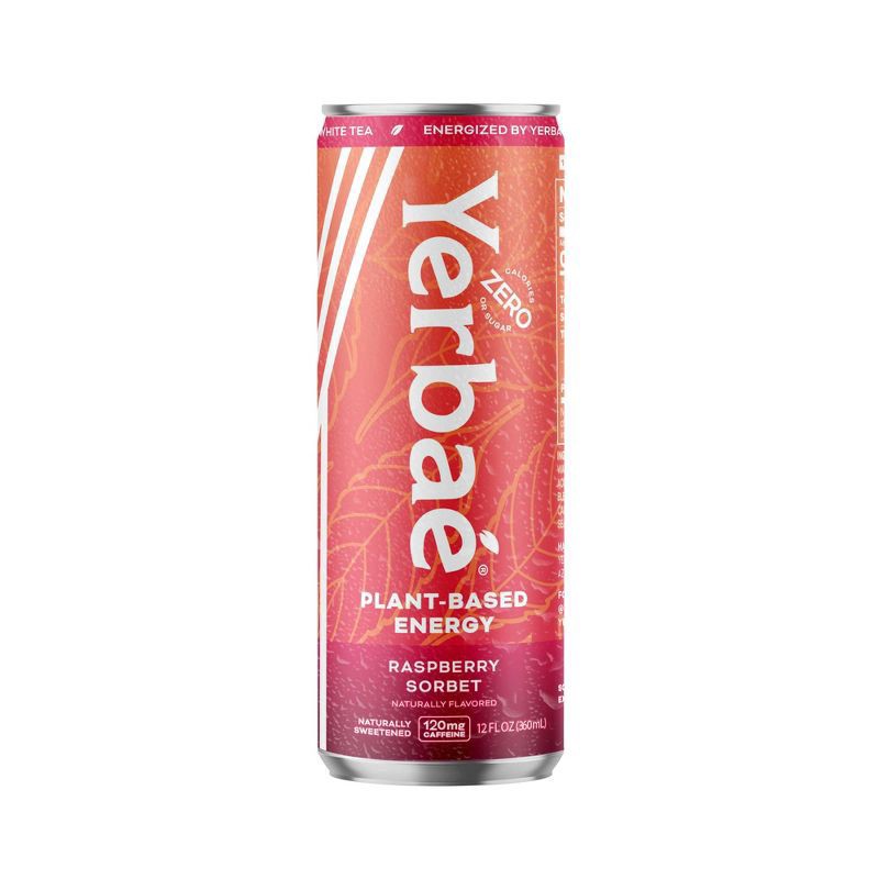 slide 1 of 5, Yerbae Plant-Based Energy Yerbae Raspberry Sorbet Plant Based Energy Drink - 12 fl oz Can, 12 fl oz