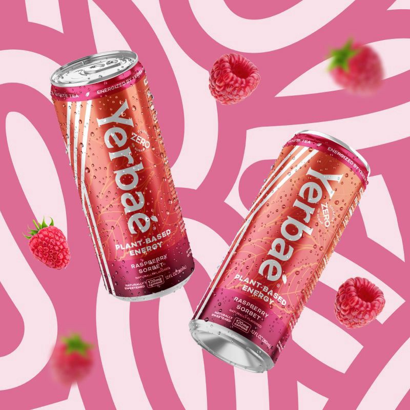 slide 2 of 5, Yerbae Plant-Based Energy Yerbae Raspberry Sorbet Plant Based Energy Drink - 12 fl oz Can, 12 fl oz