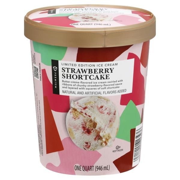 Publix Premium Ice Cream Premium Strawberry Shortcake 1 Qt Shipt 4705