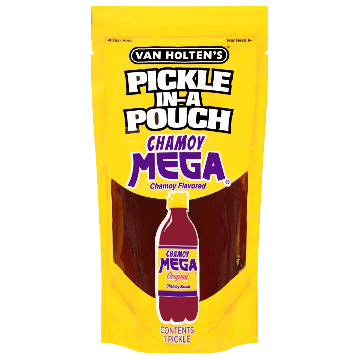 slide 1 of 13, Van Holten's Chamoy Mega Pickle in-a Pouch 1 Each, 1 ct