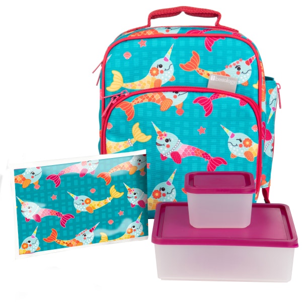 slide 4 of 4, Bentology 6-Piece Lunch Kit, Narwhal, 6 pc