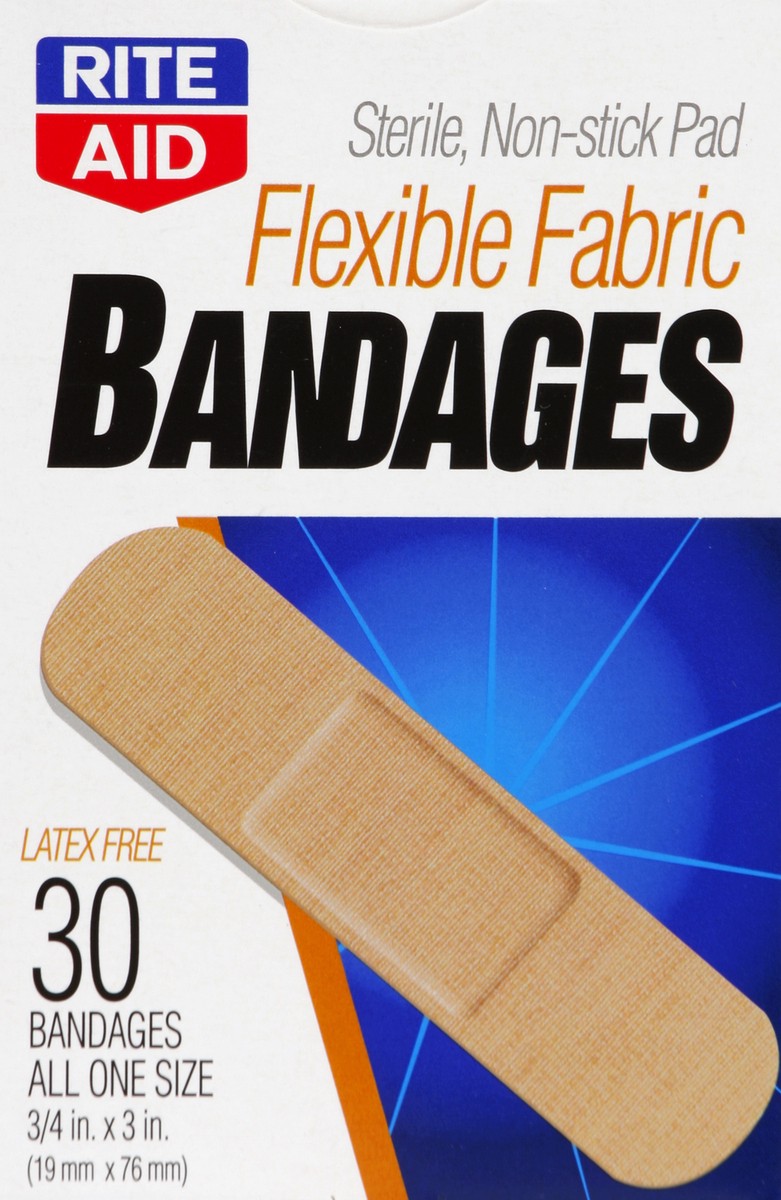 slide 4 of 5, Rite Aid Ra Band Flex Fab Os, 30 ct