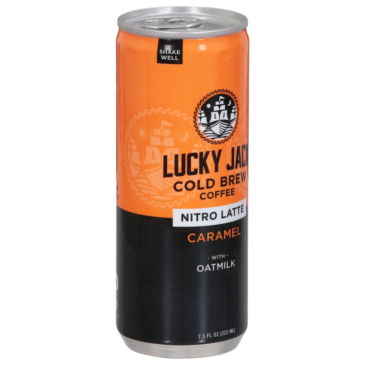 slide 5 of 9, Lucky Jack Nitro Latte Cold Brew Caramel Coffee - 7.5 fl oz, 7.5 oz