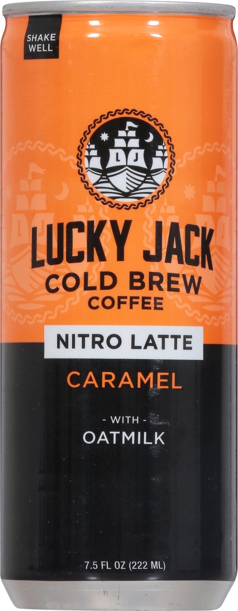 slide 4 of 9, Lucky Jack Nitro Latte Cold Brew Caramel Coffee - 7.5 fl oz, 7.5 oz