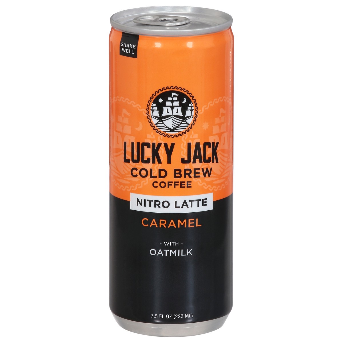 slide 1 of 9, Lucky Jack Nitro Latte Cold Brew Caramel Coffee - 7.5 fl oz, 7.5 oz