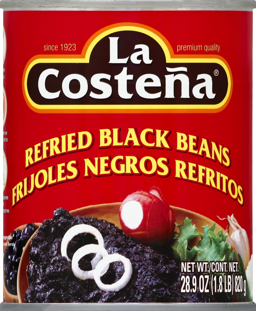 slide 2 of 2, La Costeña La Costena Refried Black Beans, 1 ct