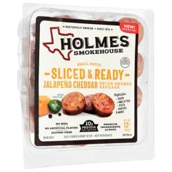 Holmes Smokehouse Sliced & Ready Pecan Smoked Jalapeno Cheddar Sausage